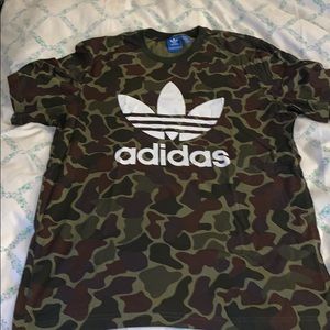 Adidas camo logo T-shirt